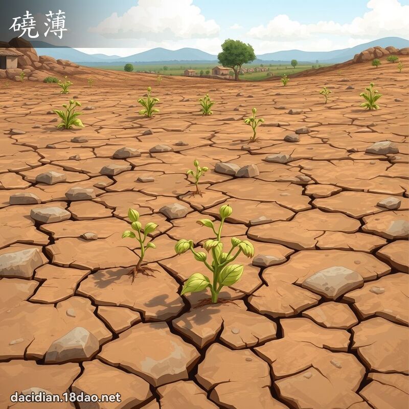 磽薄 - 国语大辞典配图