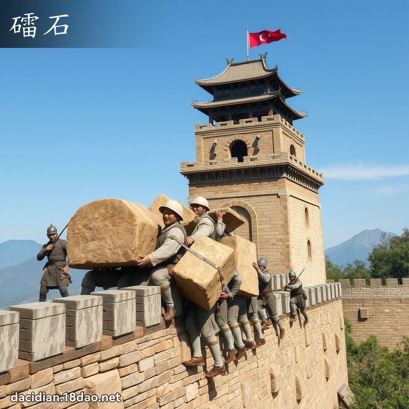 礌石 - 国语大辞典配图
