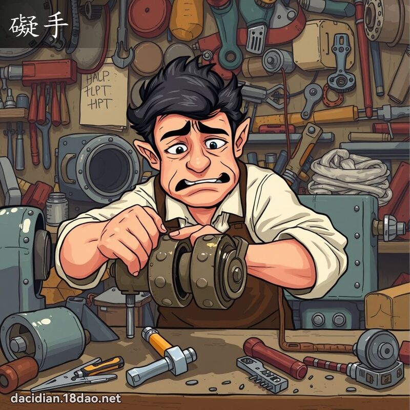 碍手 - 国语大辞典配图