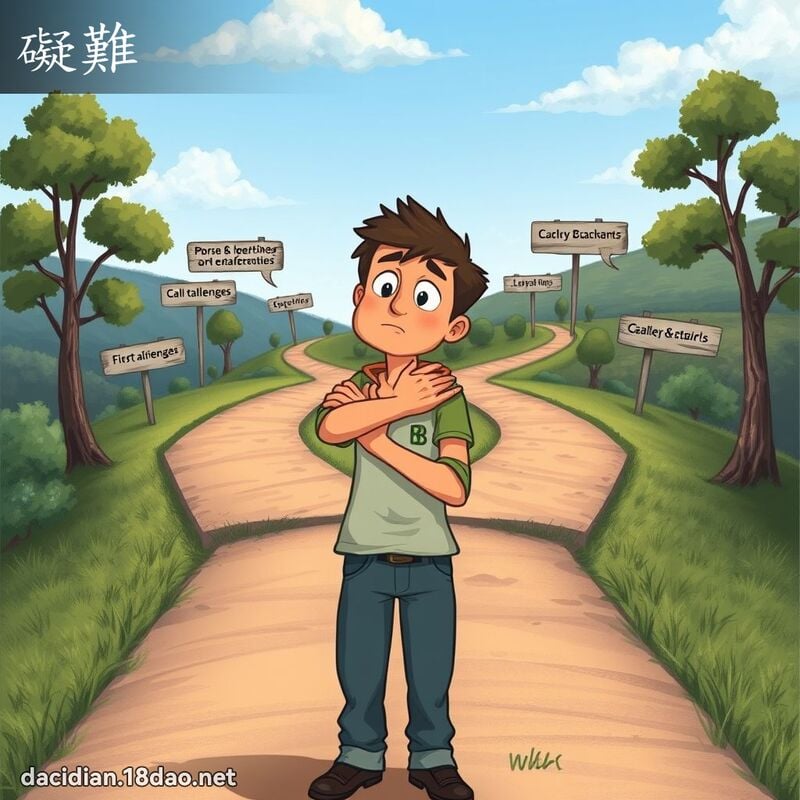 碍难 - 国语大辞典配图