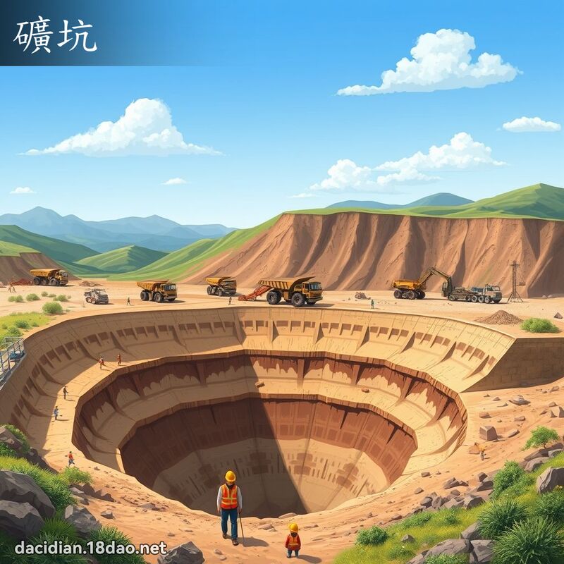 矿坑 - 国语大辞典配图
