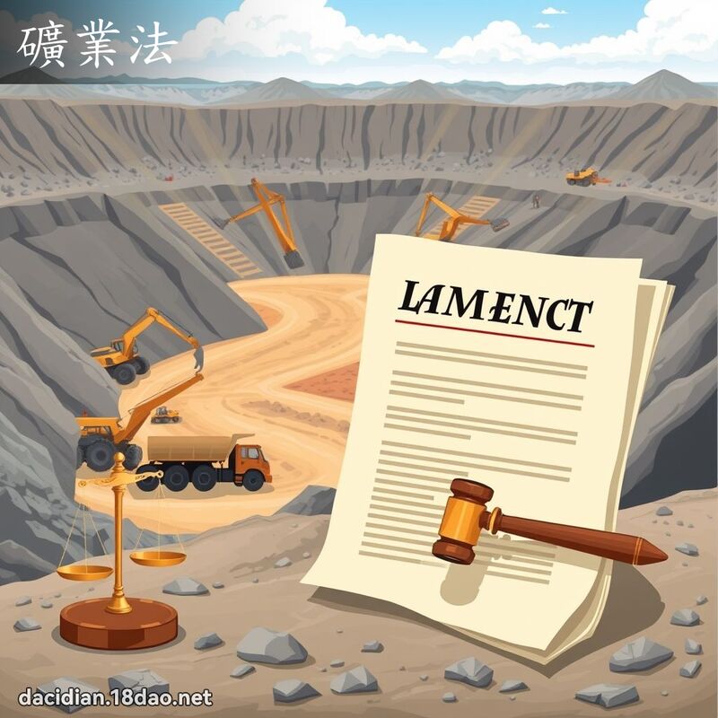 礦業法 - 國語大辭典配圖