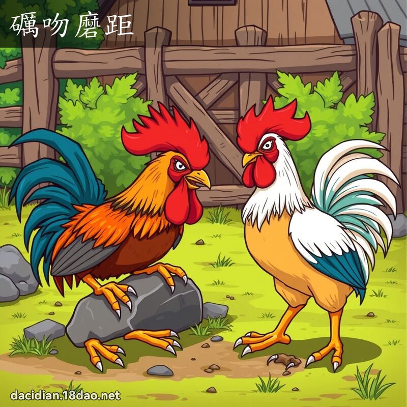 礪吻磨距 - 国语大辞典配图