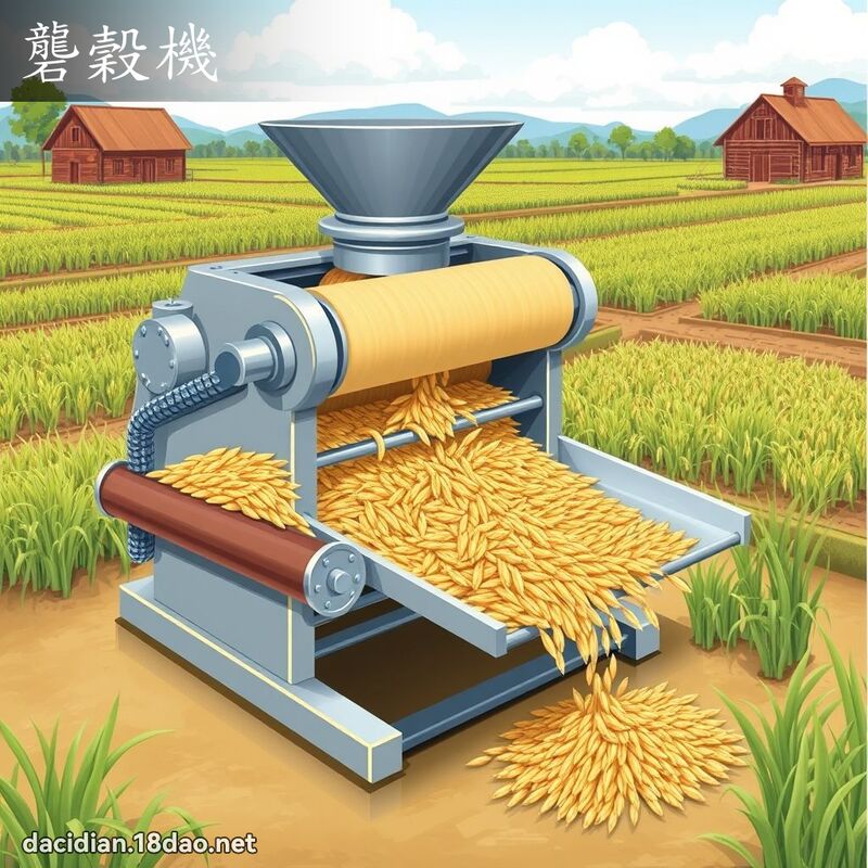 礱穀機 - 國語大辭典配圖
