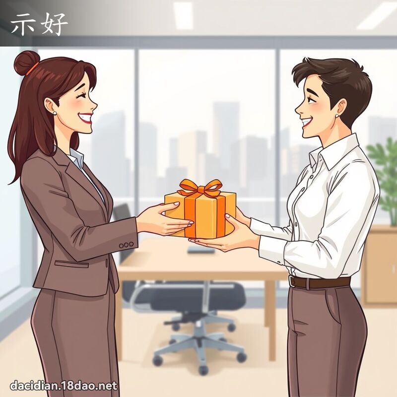 示好 - 國語大辭典配圖