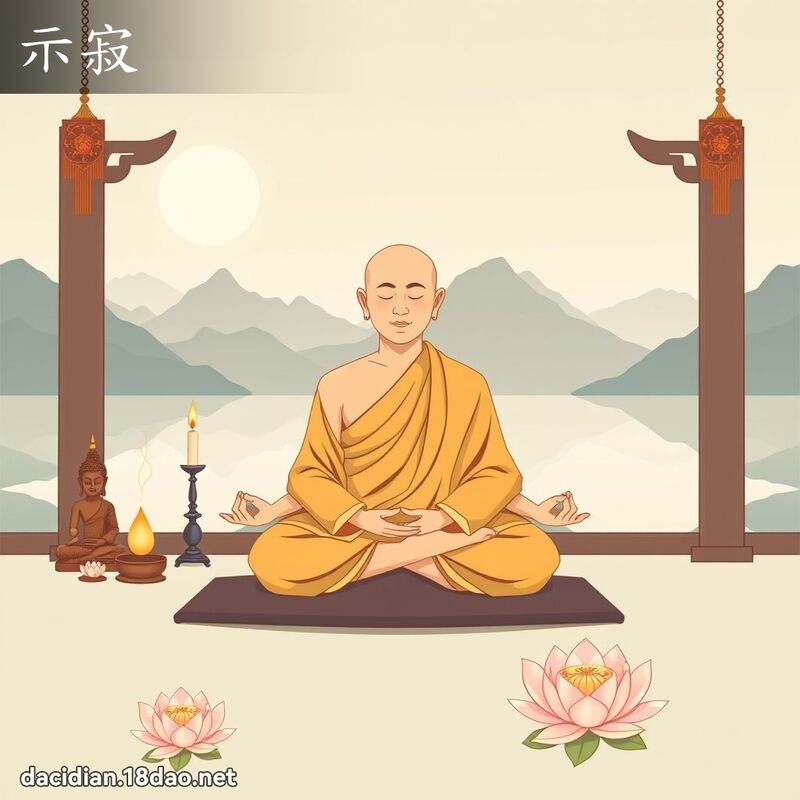 示寂 - 國語大辭典配圖