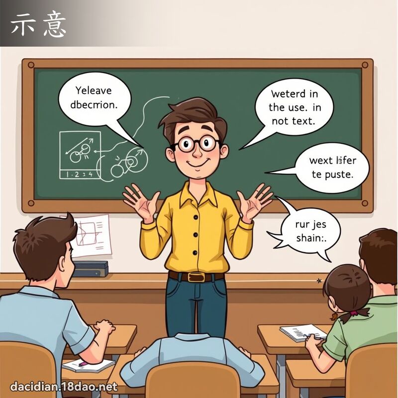 示意 - 國語大辭典配圖