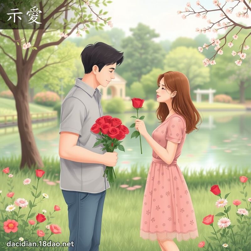 示愛 - 國語大辭典配圖