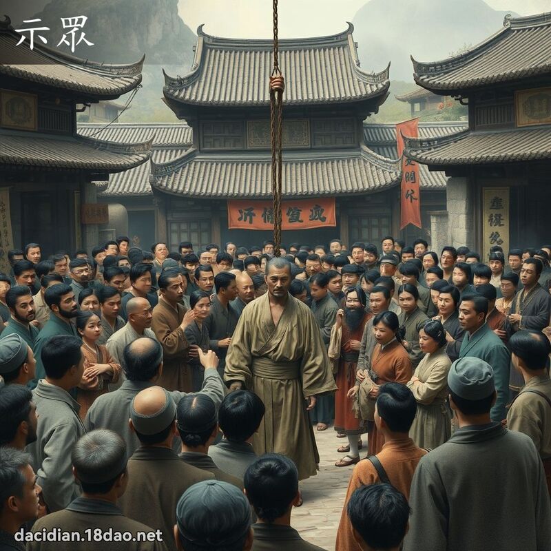 示眾 - 国语大辞典配图