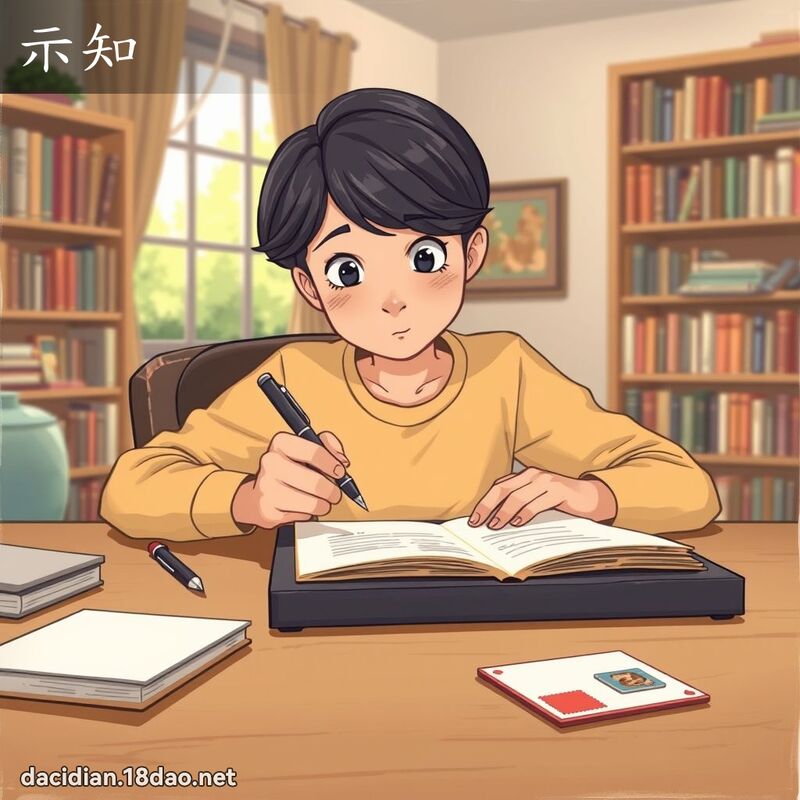 示知 - 國語大辭典配圖