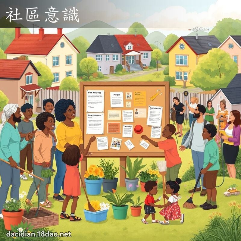 社區意識 - 國語大辭典配圖