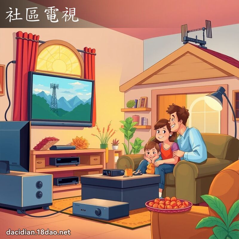 社區電視 - 國語大辭典配圖