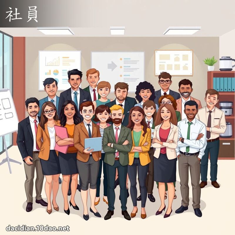 社员 - 国语大辞典配图