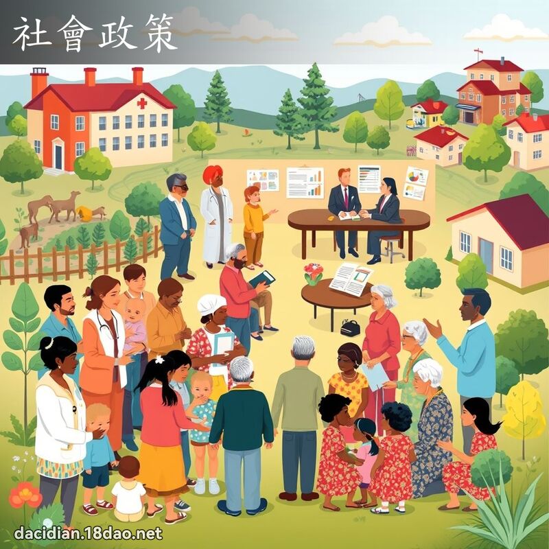 社會政策 - 國語大辭典配圖