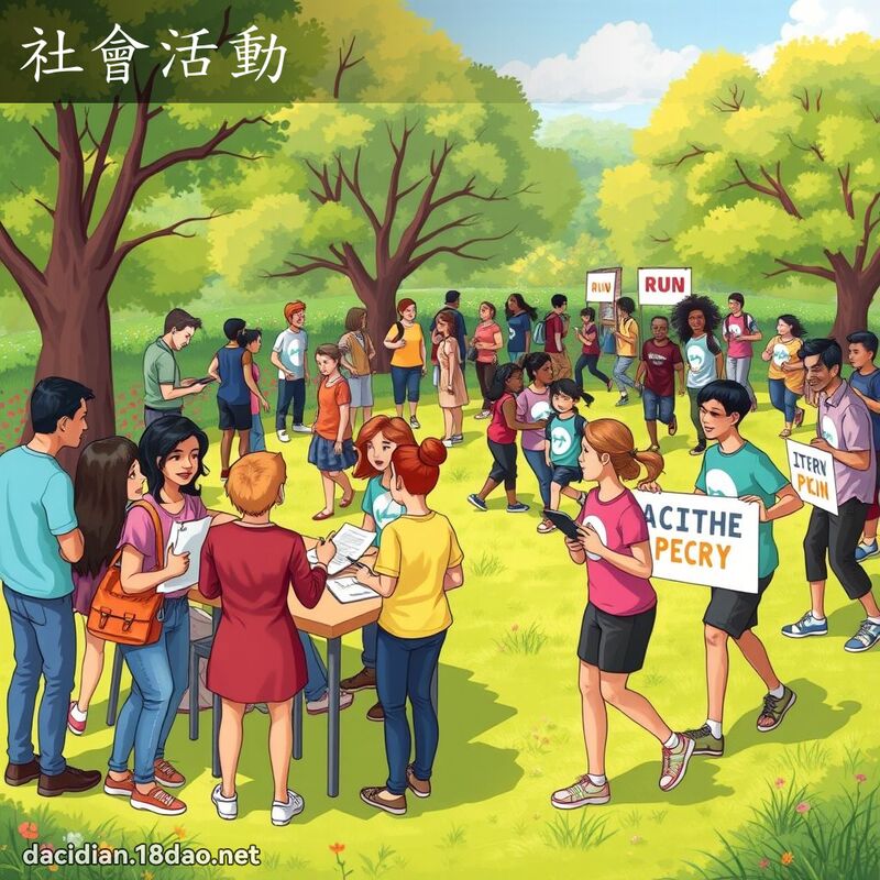 社会活动 - 国语大辞典配图