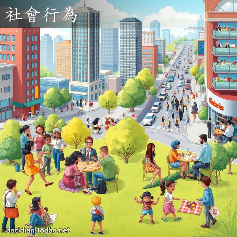 社會行為 - 國語大辭典配圖
