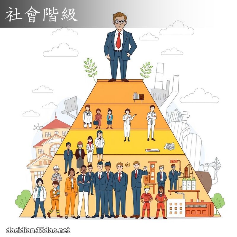 社会阶级 - 国语大辞典配图
