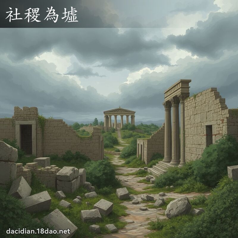 社稷為墟 - 國語大辭典配圖
