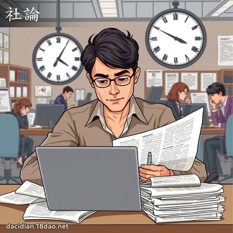社論 - 國語大辭典配圖