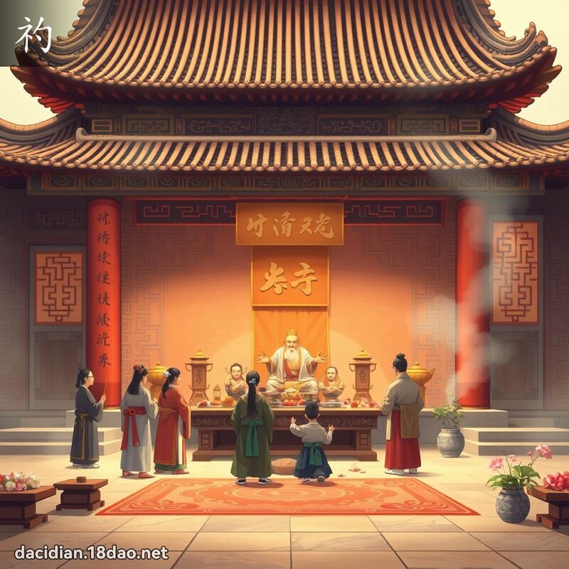 礿 - 国语大辞典配图