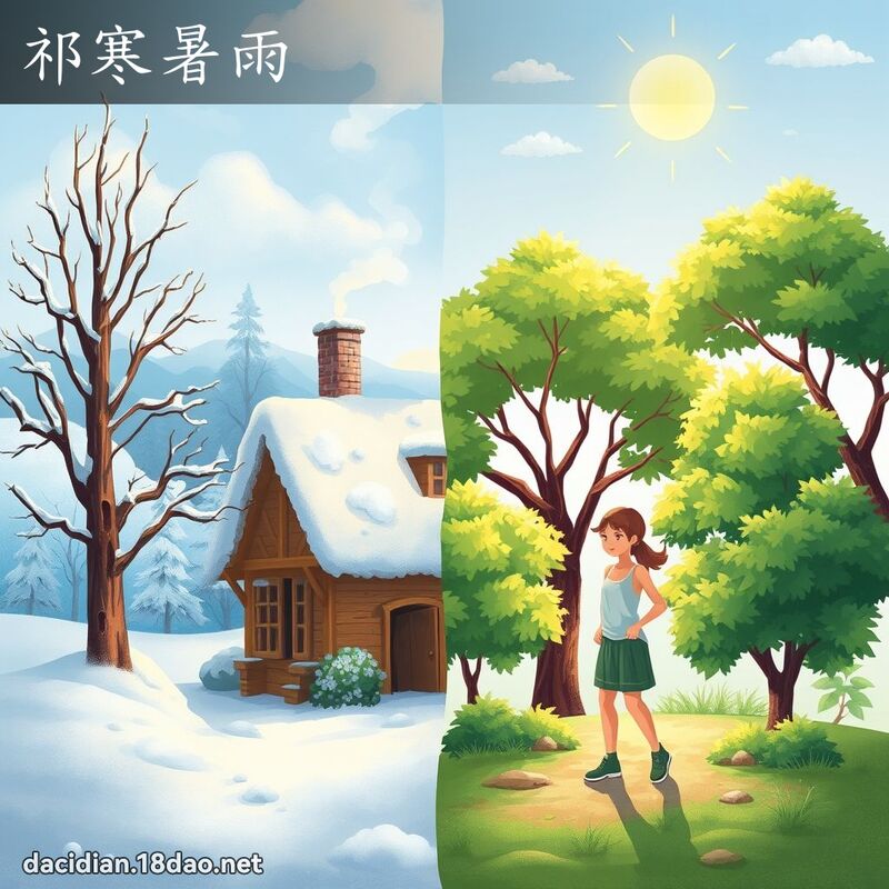 祁寒暑雨 - 國語大辭典配圖