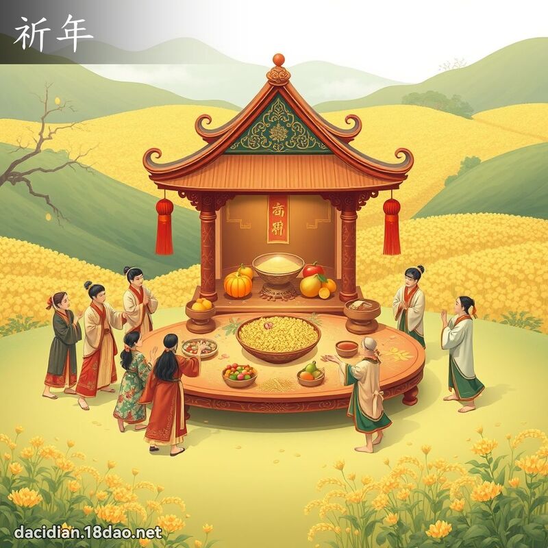 祈年 - 國語大辭典配圖