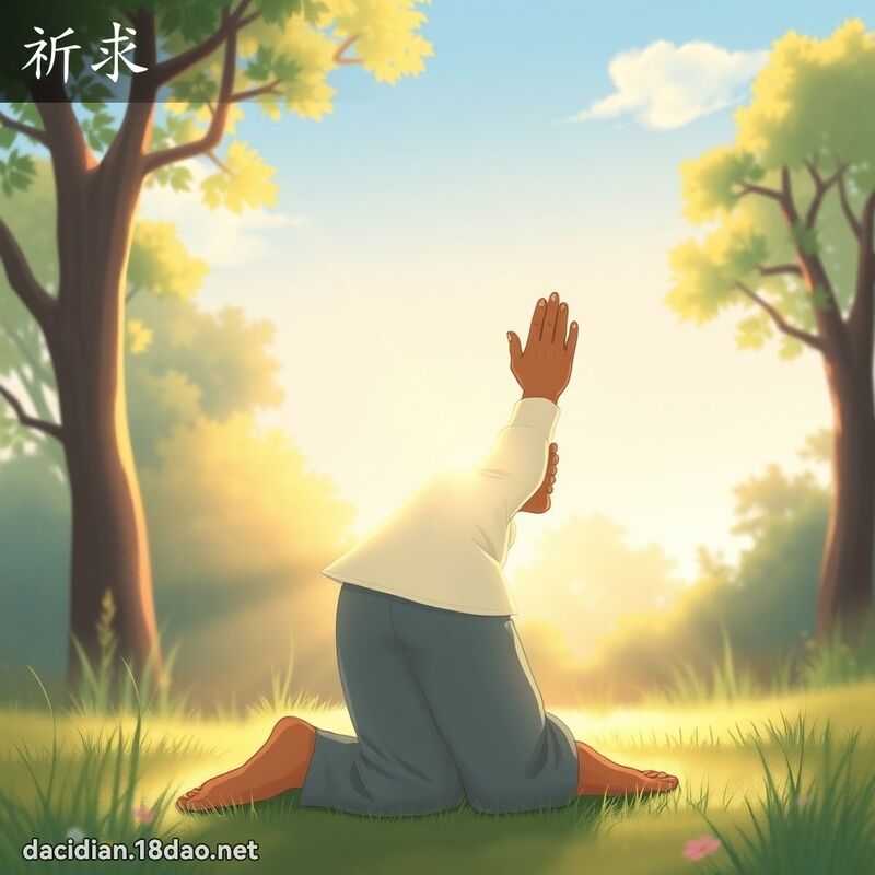 祈求 - 国语大辞典配图