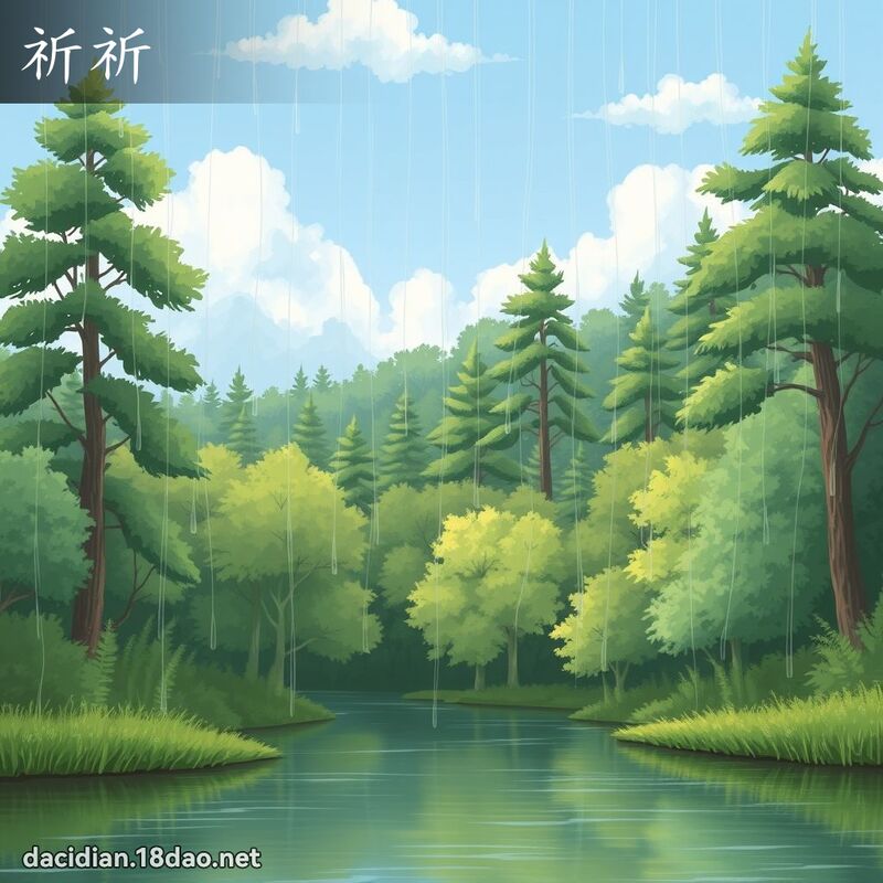 祈祈 - 国语大辞典配图