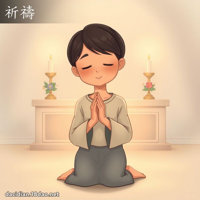 祈禱 - 國語大辭典配圖