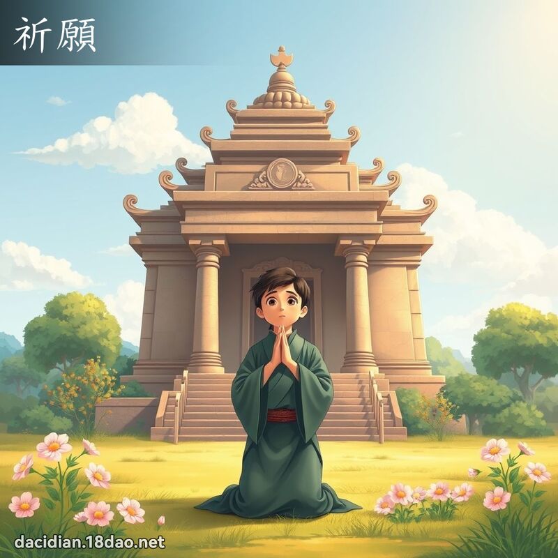 祈愿 - 国语大辞典配图
