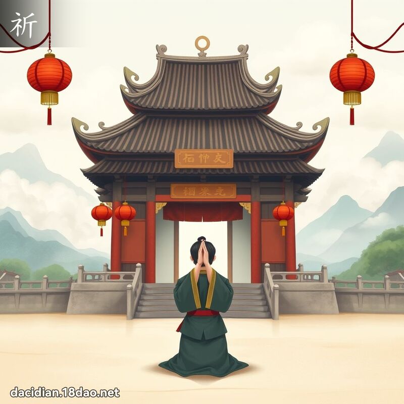 祈 - 國語大辭典配圖