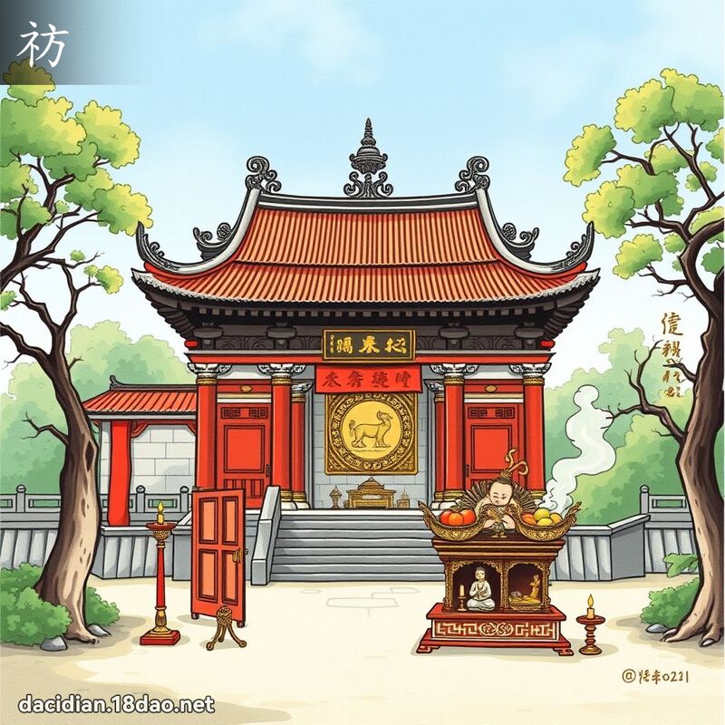 祊 - 国语大辞典配图