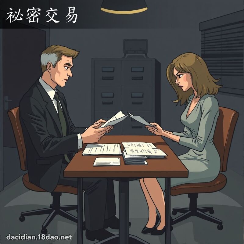 祕密交易 - 国语大辞典配图