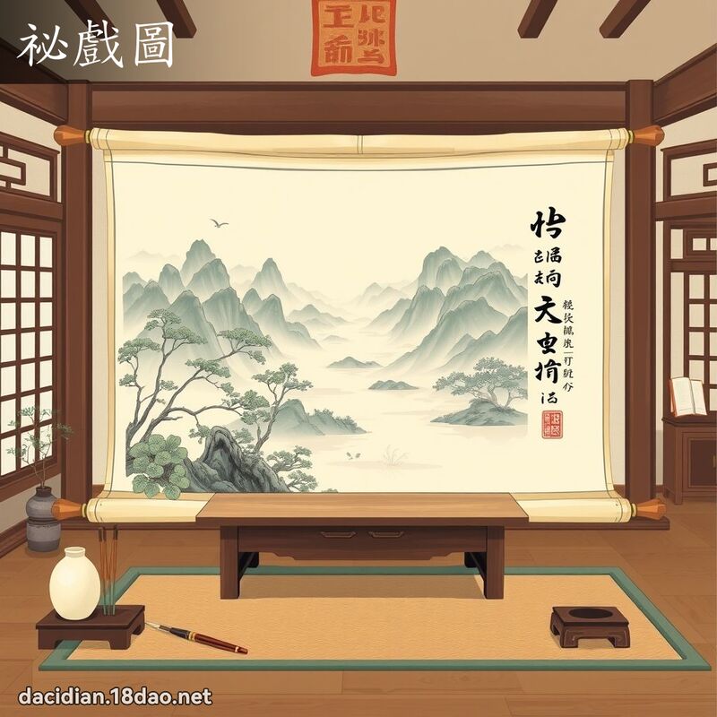 祕戲圖 - 國語大辭典配圖