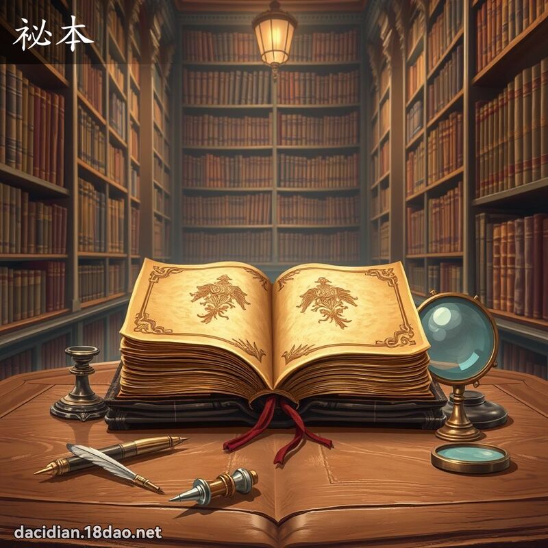 祕本 - 国语大辞典配图