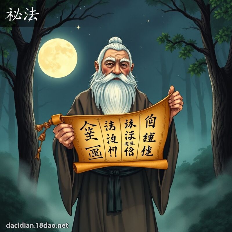 祕法 - 国语大辞典配图