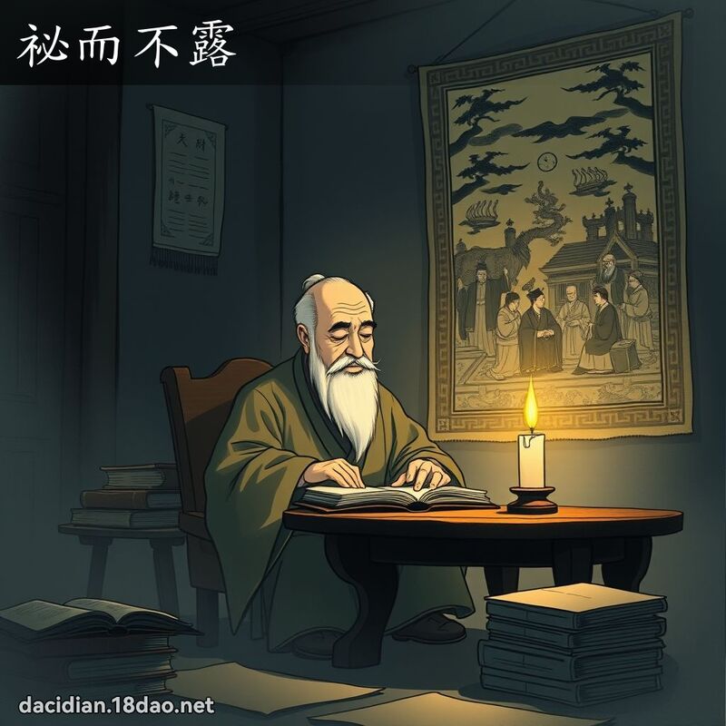 祕而不露 - 国语大辞典配图