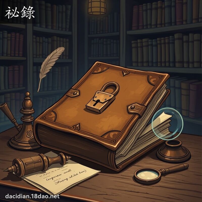祕录 - 国语大辞典配图