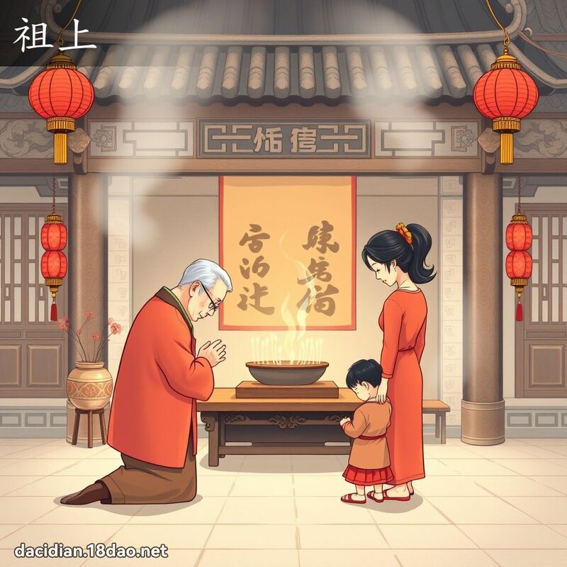 祖上 - 国语大辞典配图