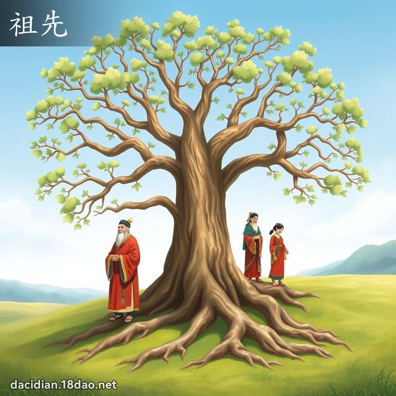 祖先 - 国语大辞典配图