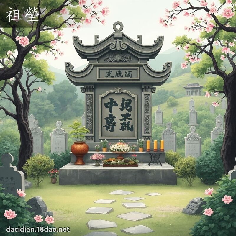 祖塋 - 國語大辭典配圖