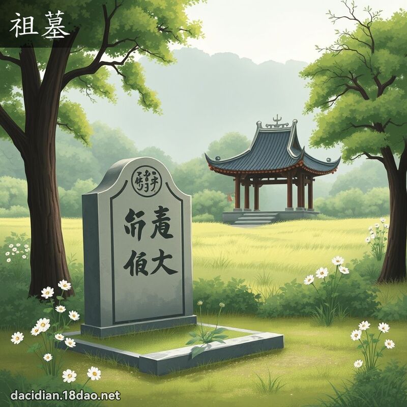 祖墓 - 国语大辞典配图