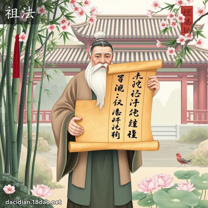 祖法 - 國語大辭典配圖