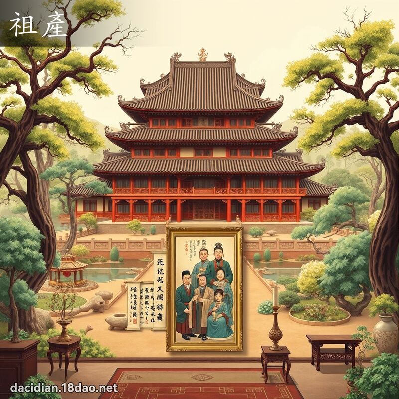 祖產 - 國語大辭典配圖