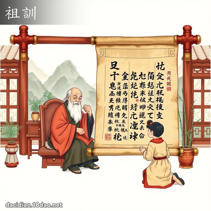 祖训 - 国语大辞典配图