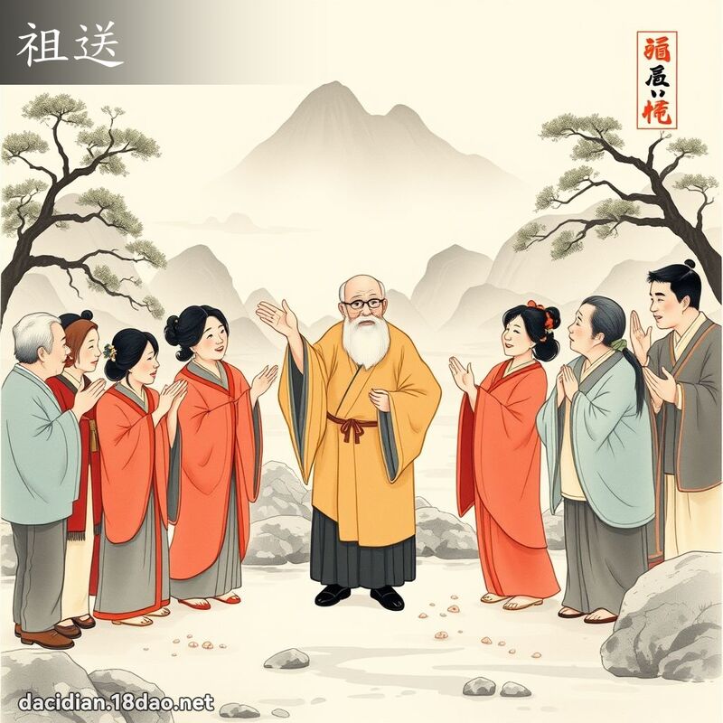 祖送 - 国语大辞典配图