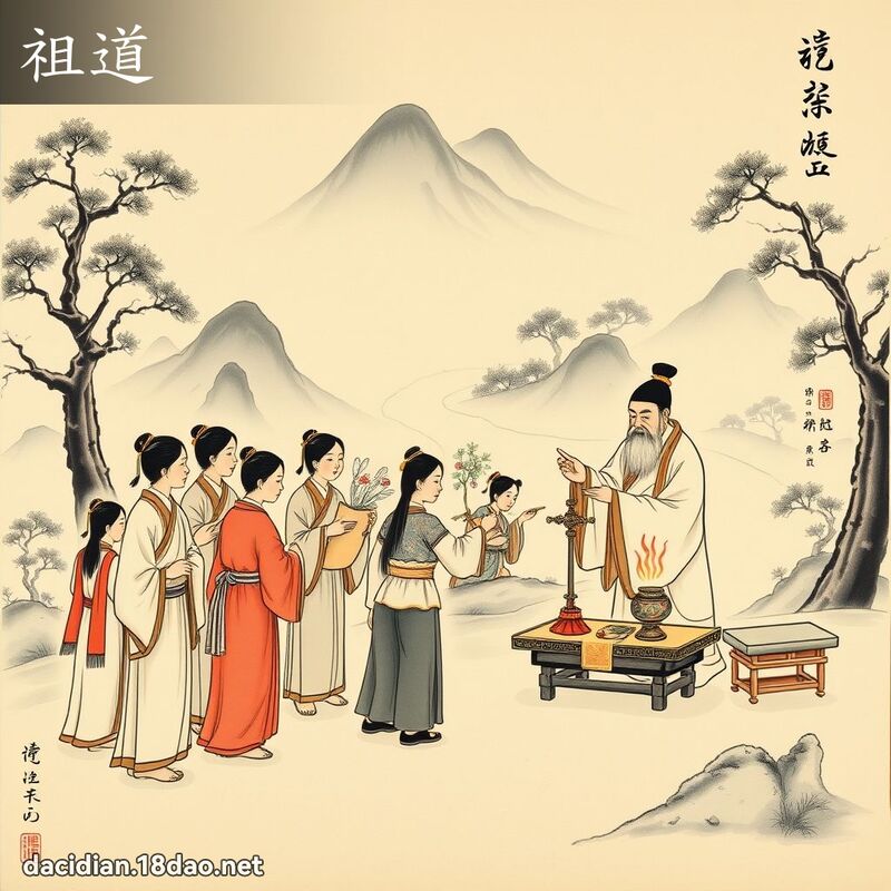 祖道 - 國語大辭典配圖