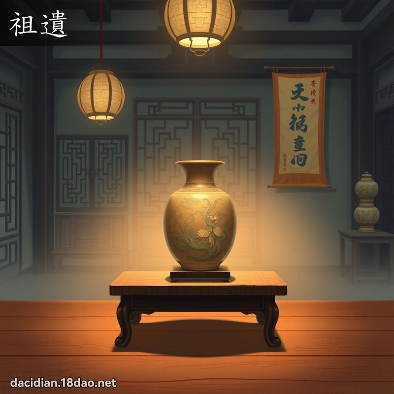 祖遗 - 国语大辞典配图
