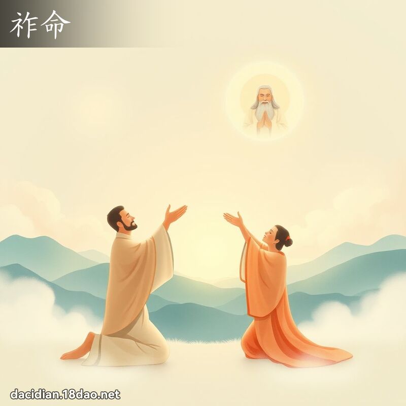 祚命 - 国语大辞典配图
