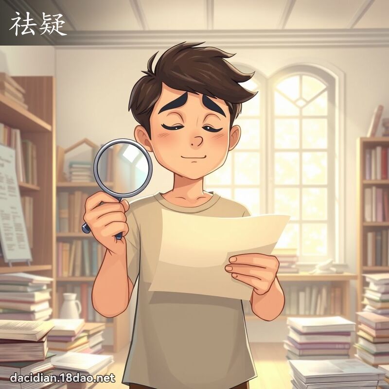 祛疑 - 國語大辭典配圖